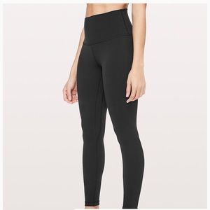 lulu lemon black wunder under size 8